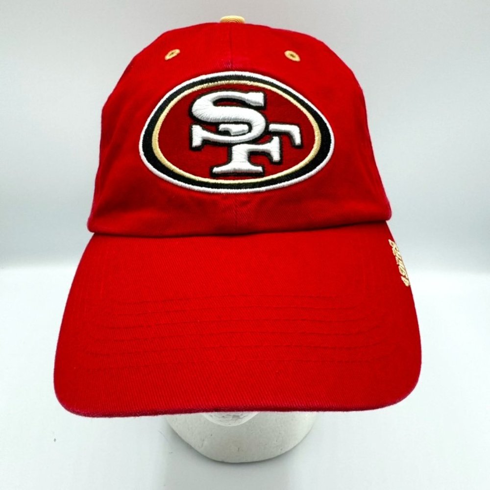 ❤️💛 San Francisco 49ers NFL Team Red Adjustable Hat One Size